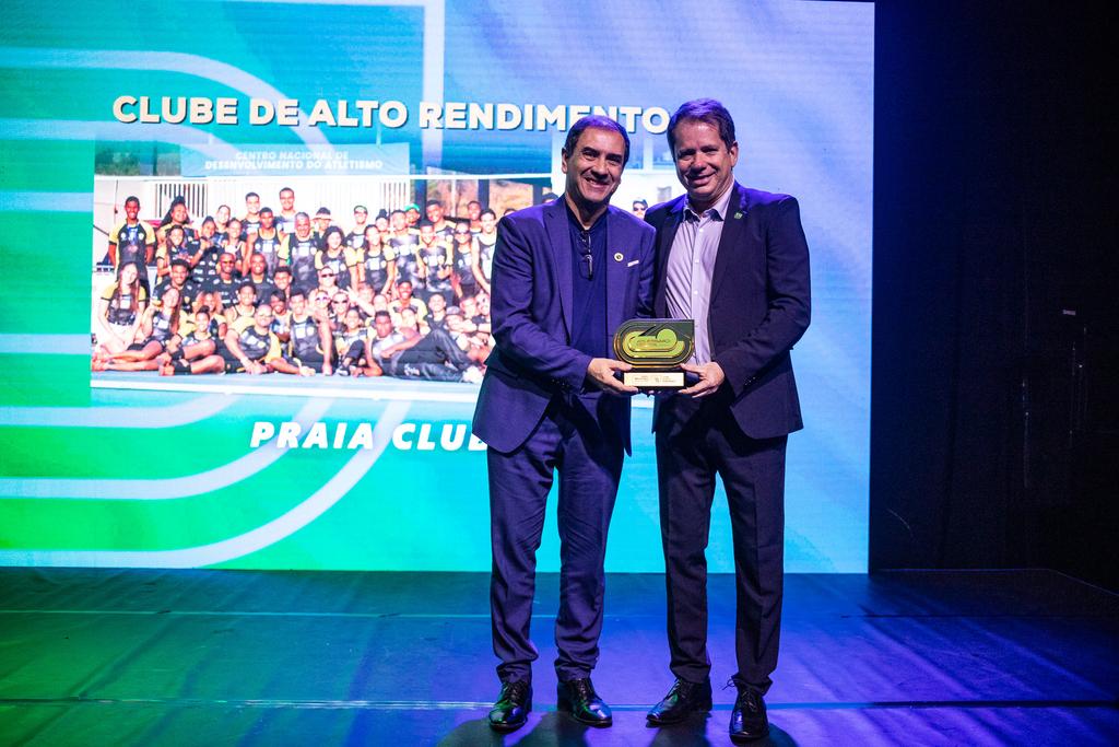Guto Braga e Marco La Porta, presidente do COB