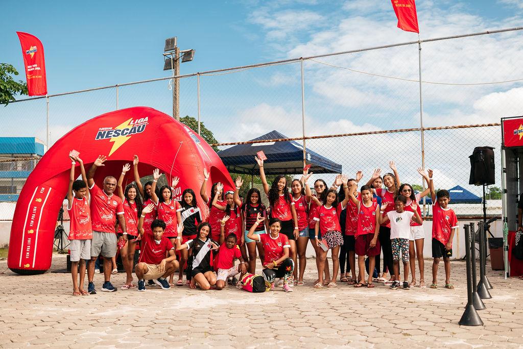 Alegria do grupo na chegada