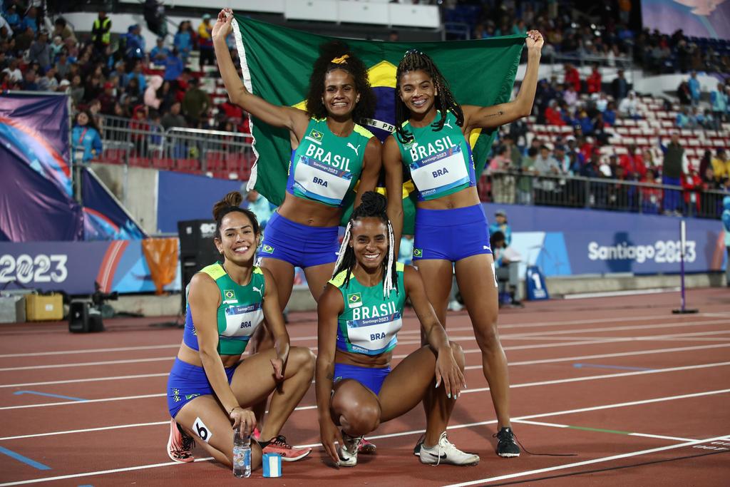 4x400 m feminino no Pan de Santiago