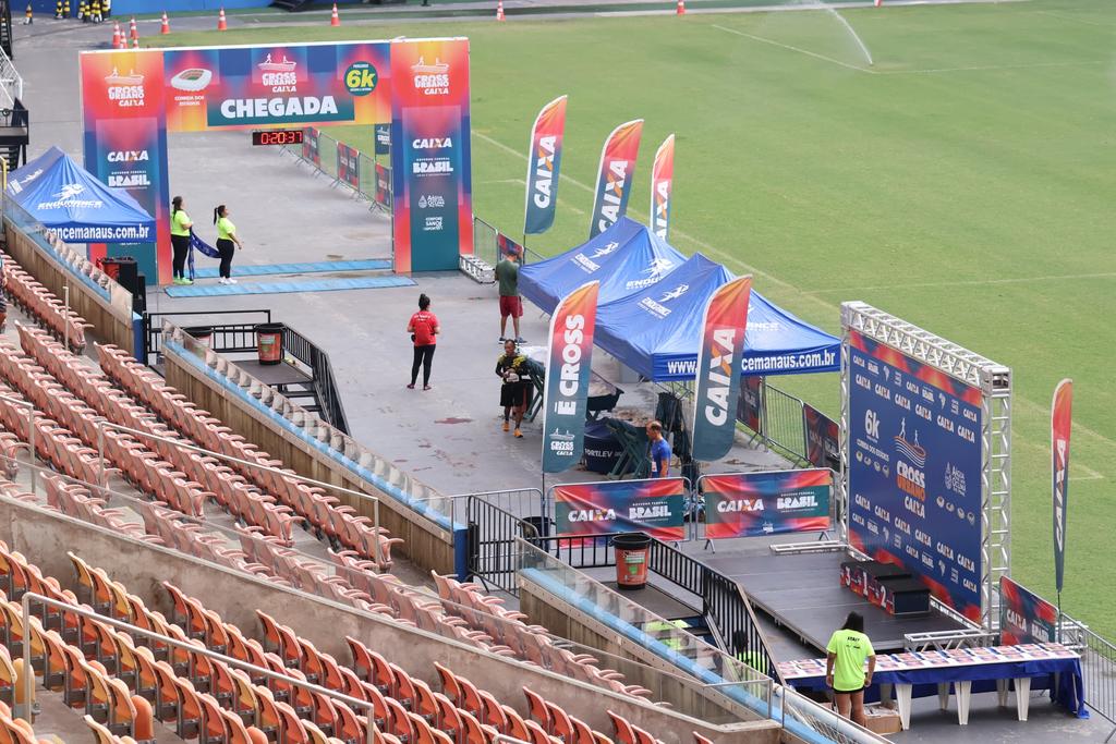 Chegada dentro do estádio