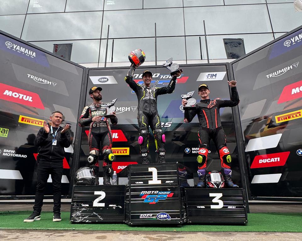 Pódio argentina da GP1000 no MOTO1000GP