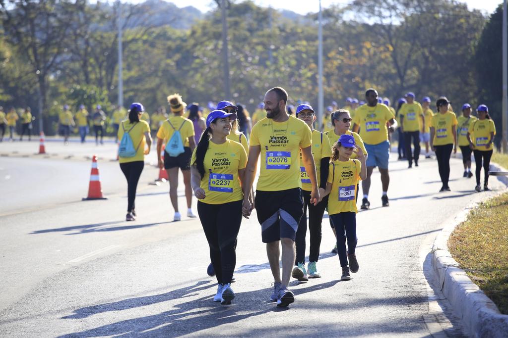Caminhada com a família